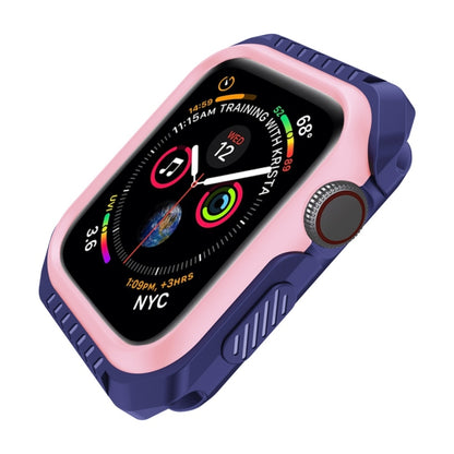 Smart Watch Shockproof Two Color Protective Case for Apple Watch Series 3 42mm(Pink Blue) - Watch Cases by buy2fix | Online Shopping UK | buy2fix