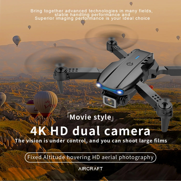 E99 Max 2.4G WiFi Foldable 4K HD Camera RC Drone Quadcopter Toy, Single Camera (Orange) - RC Aircrafts by buy2fix | Online Shopping UK | buy2fix