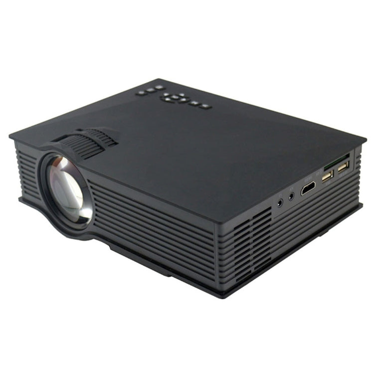 UC68 1200 Lumens HD 800 x 480 Digital LED Projector with Remote Control, Support USB / SD / VGA / HDMI(Black) - LED Projector by buy2fix | Online Shopping UK | buy2fix