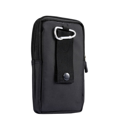 Sports Leisure Drawstring  Horizontal Plate Hanging Waist Phone Waist Pack Leather Case, Suitable for 6.7-6.9 inch Smartphones(Black) - Universal Leather Case by buy2fix | Online Shopping UK | buy2fix