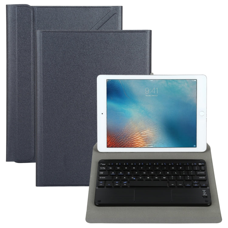 Universal Detachable Bluetooth Keyboard + Leather Tablet Case with Touchpad for iPad 9-10 inch, Specification:Black Keyboard(Black) - Universal by buy2fix | Online Shopping UK | buy2fix