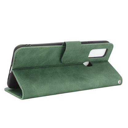 For DOOGEE N30 Solid Color Skin Feel Magnetic Buckle Horizontal Flip Calf Texture PU Leather Case with Holder & Card Slots & Wallet(Green) - More Brand by buy2fix | Online Shopping UK | buy2fix