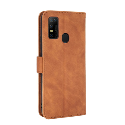 For DOOGEE N30 Solid Color Skin Feel Magnetic Buckle Horizontal Flip Calf Texture PU Leather Case with Holder & Card Slots & Wallet(Brown) - More Brand by buy2fix | Online Shopping UK | buy2fix