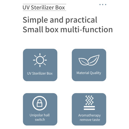 L11 Multi-function UVC Ultraviolet Mask Jewelry Toothbrush Mobile Phone Sterilization Box(Blue White) - Sterilizers by buy2fix | Online Shopping UK | buy2fix