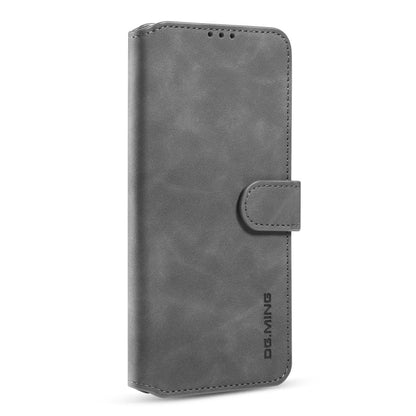 For Xiaomi Poco M3 DG.MING Retro Oil Side Horizontal Flip Leather Case with Holder & Card Slots & Wallet(Grey) - Xiaomi Cases by DG.MING | Online Shopping UK | buy2fix