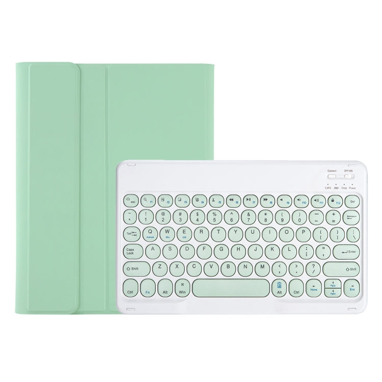 YT11B Detachable Candy Color Skin Feel Texture Round Keycap Bluetooth Keyboard Leather Case For iPad Pro 11 inch 2020 & 2018(Light Green) - For iPad Pro by buy2fix | Online Shopping UK | buy2fix