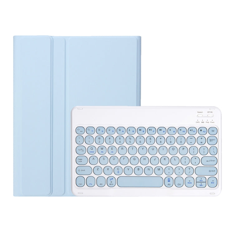 YT11B Detachable Candy Color Skin Feel Texture Round Keycap Bluetooth Keyboard Leather Case For iPad Pro 11 inch 2020 & 2018(White Ice) - For iPad Pro by buy2fix | Online Shopping UK | buy2fix