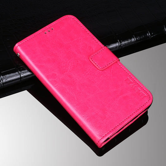 For Ulefone Armor 10 5G idewei Crazy Horse Texture Horizontal Flip Leather Case with Holder & Card Slots & Wallet(Rose Red) - Ulefone Cases by idewei | Online Shopping UK | buy2fix