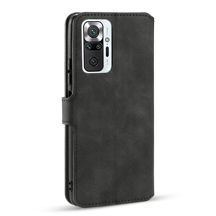 For Xiaomi Redmi Note 10 Pro DG.MING Retro Oil Side Horizontal Flip Leather Case with Holder & Card Slots & Wallet(Black) - Xiaomi Cases by DG.MING | Online Shopping UK | buy2fix