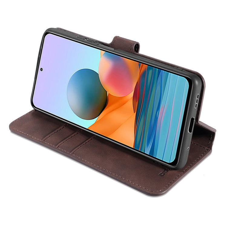 For Xiaomi Redmi Note 10 Pro DG.MING Retro Oil Side Horizontal Flip Leather Case with Holder & Card Slots & Wallet(Coffee) - Xiaomi Cases by DG.MING | Online Shopping UK | buy2fix