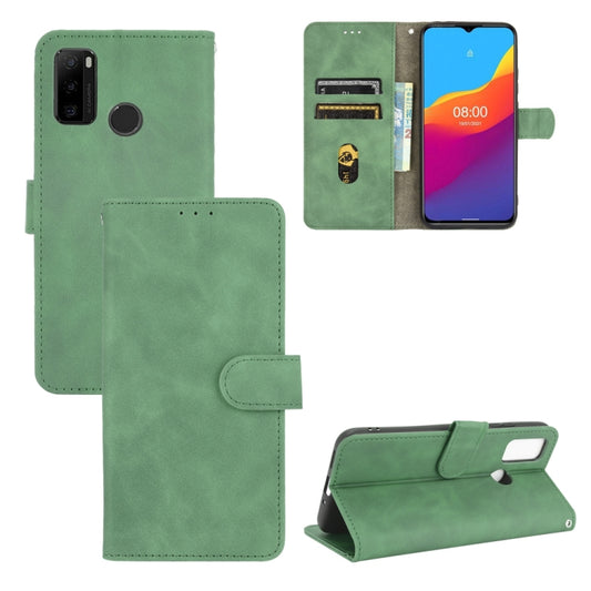 For Ulefone Note 10 Solid Color Skin Feel Magnetic Buckle Horizontal Flip Calf Texture PU Leather Case with Holder & Card Slots & Wallet(Green) - Ulefone Cases by buy2fix | Online Shopping UK | buy2fix