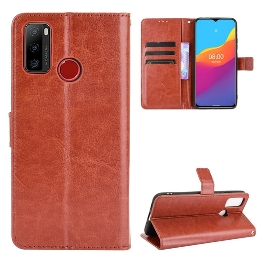 For Ulefone Note 10 Crazy Horse Texture Horizontal Flip Leather Case with Holder & Card Slots & Lanyard(Brown) - Ulefone Cases by buy2fix | Online Shopping UK | buy2fix