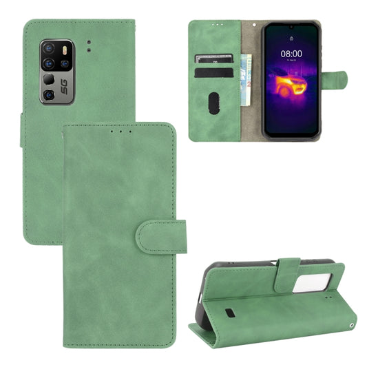 For Ulefone Armor 11T 5G Solid Color Skin Feel Magnetic Buckle Horizontal Flip Calf Texture PU Leather Case with Holder & Card Slots & Wallet(Green) - Ulefone Cases by buy2fix | Online Shopping UK | buy2fix