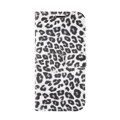 For iPhone 13 Pro Max Leopard Pattern Horizontal Flip PC + PU Leather Case with Holder & Card Slots & Wallet (White) - iPhone 13 Pro Max Cases by buy2fix | Online Shopping UK | buy2fix