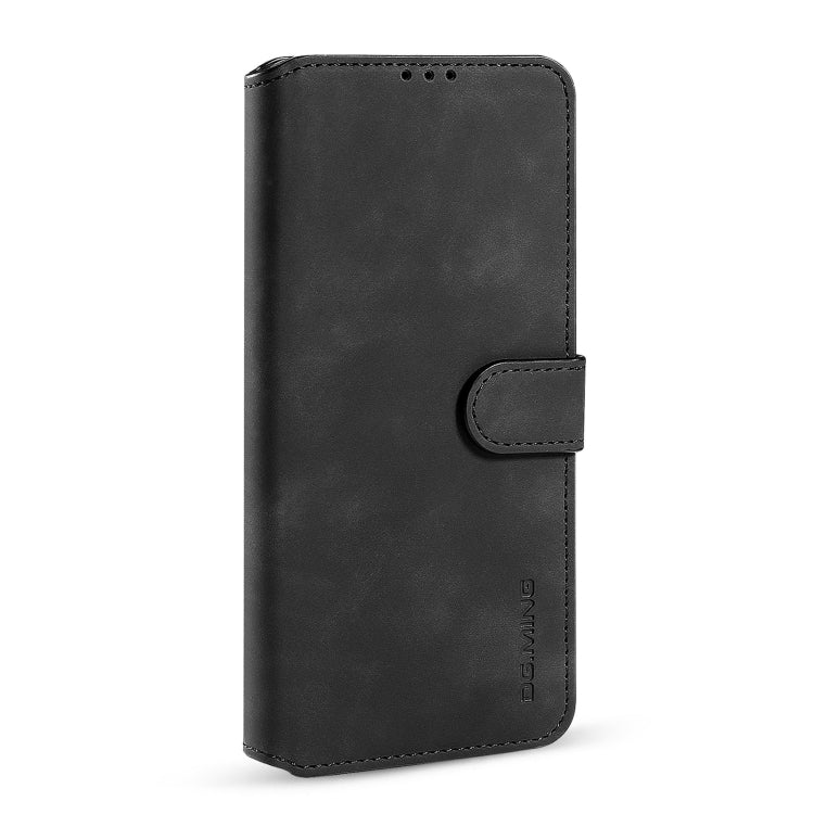 For Samsung Galaxy A22 5G DG.MING Retro Oil Side Horizontal Flip Leather Case with Holder & Card Slots & Wallet(Black) - Galaxy Phone Cases by DG.MING | Online Shopping UK | buy2fix