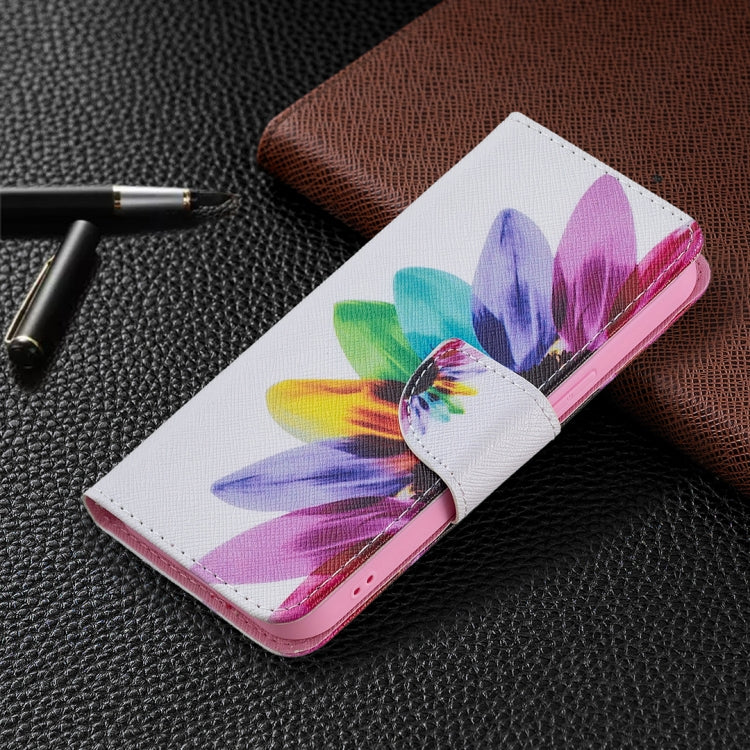 For iPhone 13 Colored Drawing Pattern Horizontal Flip Leather Case with Holder & Card Slots & Wallet(Sunflower) - iPhone 13 Cases by buy2fix | Online Shopping UK | buy2fix