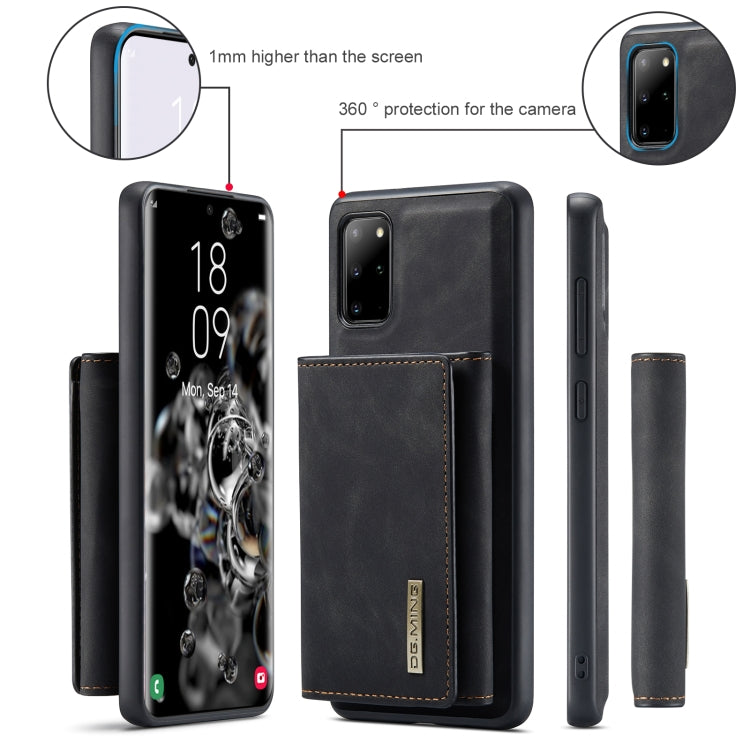 For Samsung Galaxy S20+ DG.MING M1 Series 3-Fold Multi Card Wallet  Back Cover Shockproof Case with Holder Function(Black) - Galaxy Phone Cases by DG.MING | Online Shopping UK | buy2fix