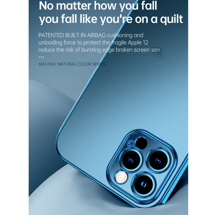 For iPhone 13 Pro Max SULADA Electroplating Shockproof Ultra-thin TPU Protective Case (Blue) - iPhone 13 Pro Max Cases by SULADA | Online Shopping UK | buy2fix