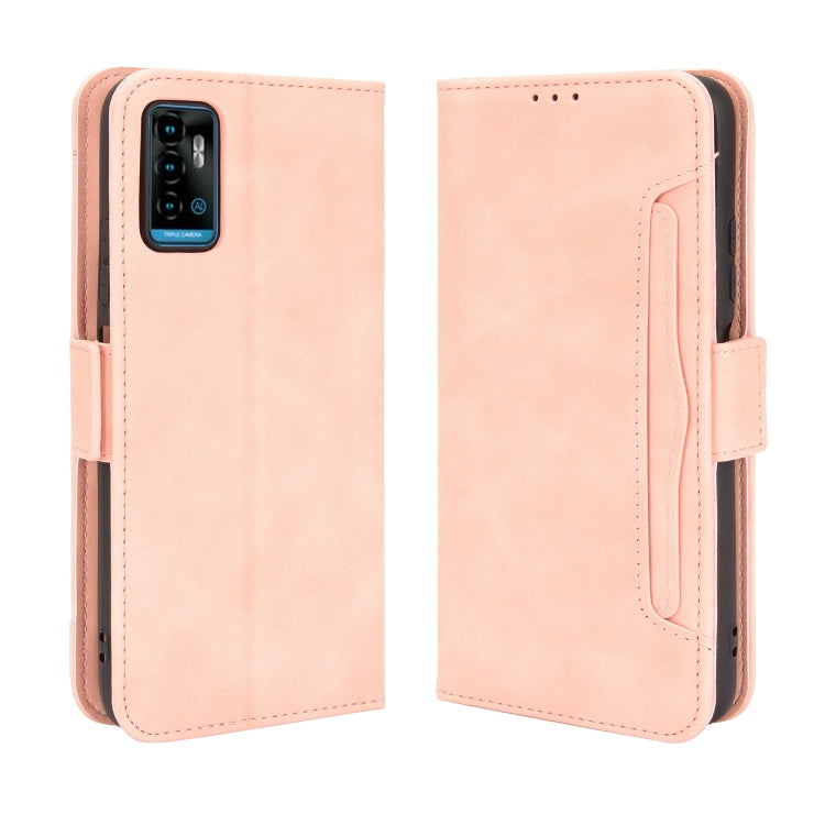 For ZTE Blade A71 Skin Feel Calf Pattern Horizontal Flip Leather Case with Holder & Card Slots & Photo Frame(Pink) - ZTE Cases by buy2fix | Online Shopping UK | buy2fix
