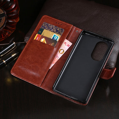 idewei Crazy Horse Texture Horizontal Flip Leather Case with Holder & Card Slots & Wallet For Huawei P50 Pro(Red) - Huawei Cases by idewei | Online Shopping UK | buy2fix
