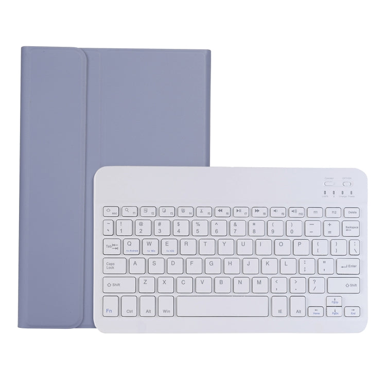 A0N5 Ultra-thin Detachable Lambskin Texture TPU Bluetooth Keyboard Leather Tablet Case with Holder For Xiaomi Pad 5 / 5 Pro(Purple) - Others Keyboard by buy2fix | Online Shopping UK | buy2fix
