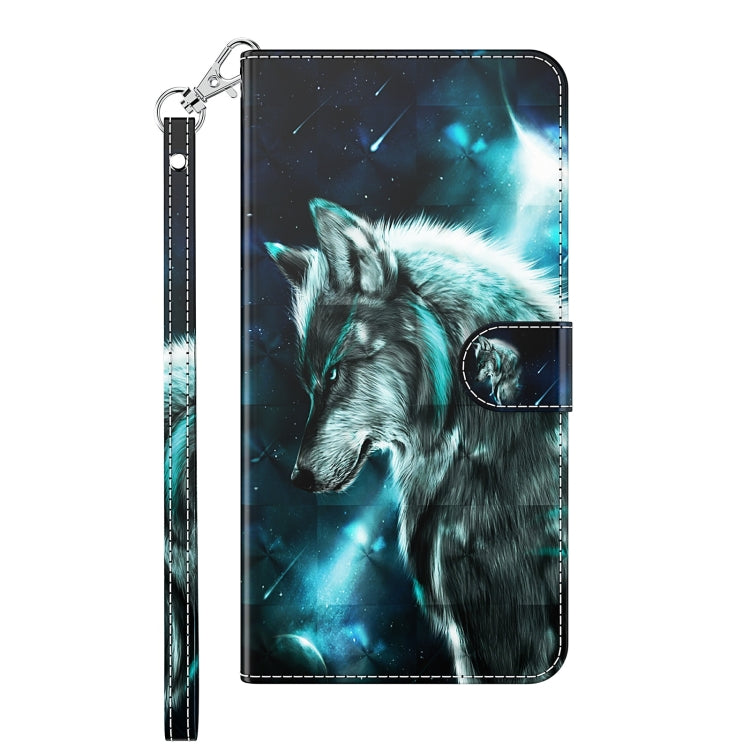 For iPhone 13 Pro 3D Painting Pattern Horizontal Flip TPU + PU Leather Case with Holder & Card Slots & Wallet (Wolf) - iPhone 13 Pro Cases by buy2fix | Online Shopping UK | buy2fix