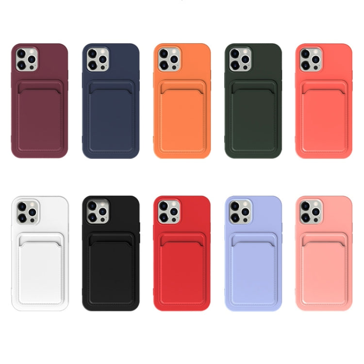 For iPhone 13 TPU + Flannel Lining Shockproof Case with Card Slots(Light Purple) - iPhone 13 Cases by buy2fix | Online Shopping UK | buy2fix