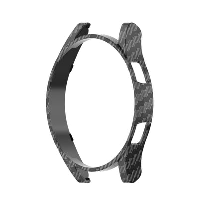 For Samsung Galaxy Watch4 Classic 46mm Half Coverage Hollowed PC Protective Case(Carbon Fibre) - Watch Cases by buy2fix | Online Shopping UK | buy2fix