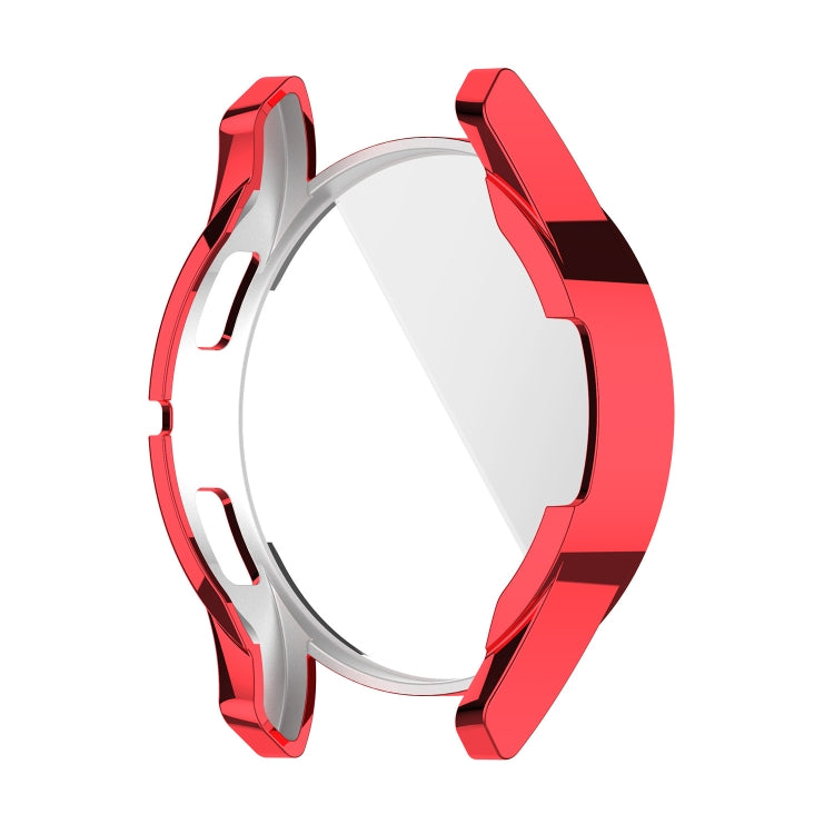 For Samung Galaxy Watch4 44mm Full Coverage TPU Electroplating Protective Case Cover(Red) - Watch Cases by buy2fix | Online Shopping UK | buy2fix