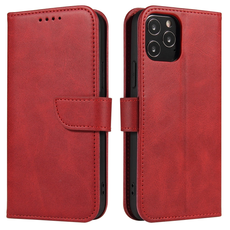 For iPhone 13 Pro Calf Texture Buckle Horizontal Flip Leather Case with Holder & Card Slots & Wallet (Red) - iPhone 13 Pro Cases by buy2fix | Online Shopping UK | buy2fix