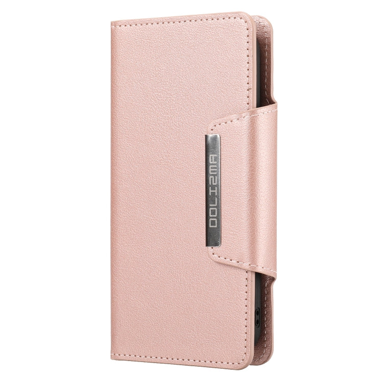 For iPhone 13 Ultra-thin Separable Magnetic Horizontal Flip Leather Case with Card Slot & Wallet(Pink) - iPhone 13 Cases by buy2fix | Online Shopping UK | buy2fix