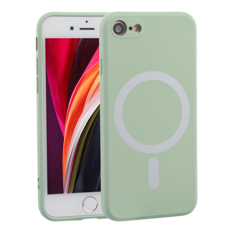 For iPhone SE 2022 / SE 2020 / 8 / 7 Silicone Full Coverage Shockproof Magsafe Case(Green) - iPhone SE 2022 / 2020 / 8 / 7 Cases by buy2fix | Online Shopping UK | buy2fix