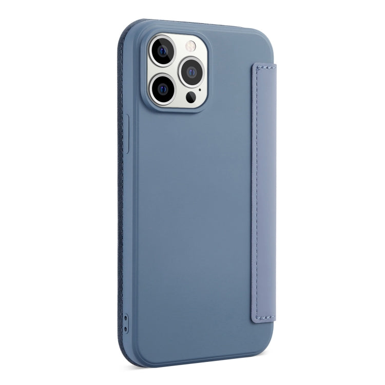 For iPhone 13 Pro Skin Feel Horizontal Flip PU Leather Case with Holder & Card Slot (Lavender Grey) - iPhone 13 Pro Cases by buy2fix | Online Shopping UK | buy2fix