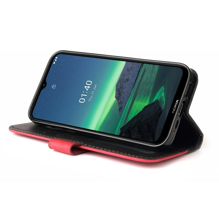 For Nokia 1.4 Business Stitching-Color Horizontal Flip PU Leather Case with Holder & Card Slots & Photo Frame(Red) - Nokia Cases by buy2fix | Online Shopping UK | buy2fix