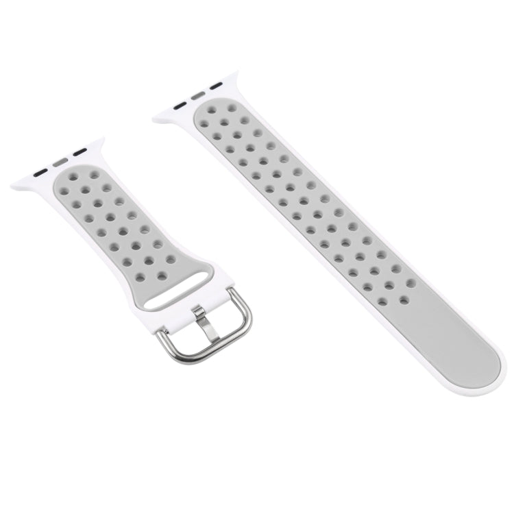 Silicone Watch Band + Protective Case with Screen Protector Set For Apple Watch Series 3 & 2 & 1 38mm(White) - Watch Bands by buy2fix | Online Shopping UK | buy2fix