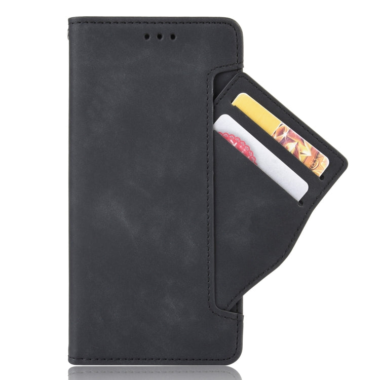 For iPhone 13 Skin Feel Calf Pattern Horizontal Flip Leather Case with Holder & Card Slots & Photo Frame(Black) - iPhone 13 Cases by buy2fix | Online Shopping UK | buy2fix