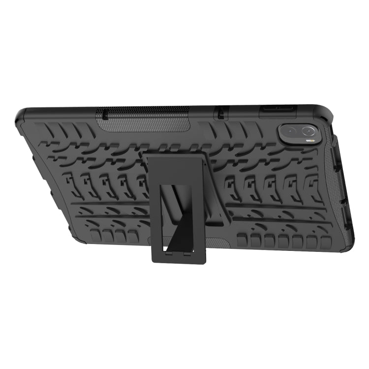 Tire Texture TPU + PC Shockproof Case with Holder For Xiaomi Pad 5 / 5 Pro(Black) - More Tablet Cases by buy2fix | Online Shopping UK | buy2fix