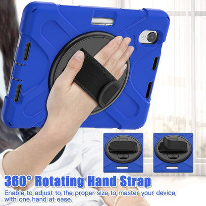 For iPad mini 6 Silicone + PC Protective Tablet Case with Holder & Shoulder Strap(Blue) - iPad mini 6 Cases by buy2fix | Online Shopping UK | buy2fix