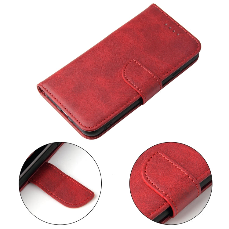 For iPhone SE 2022 / SE 2020 / 8 / 7 Calf Texture Buckle Horizontal Flip Leather Case with Holder & Card Slots & Wallet(Red) - iPhone SE 2022 / 2020 / 8 / 7 Cases by buy2fix | Online Shopping UK | buy2fix