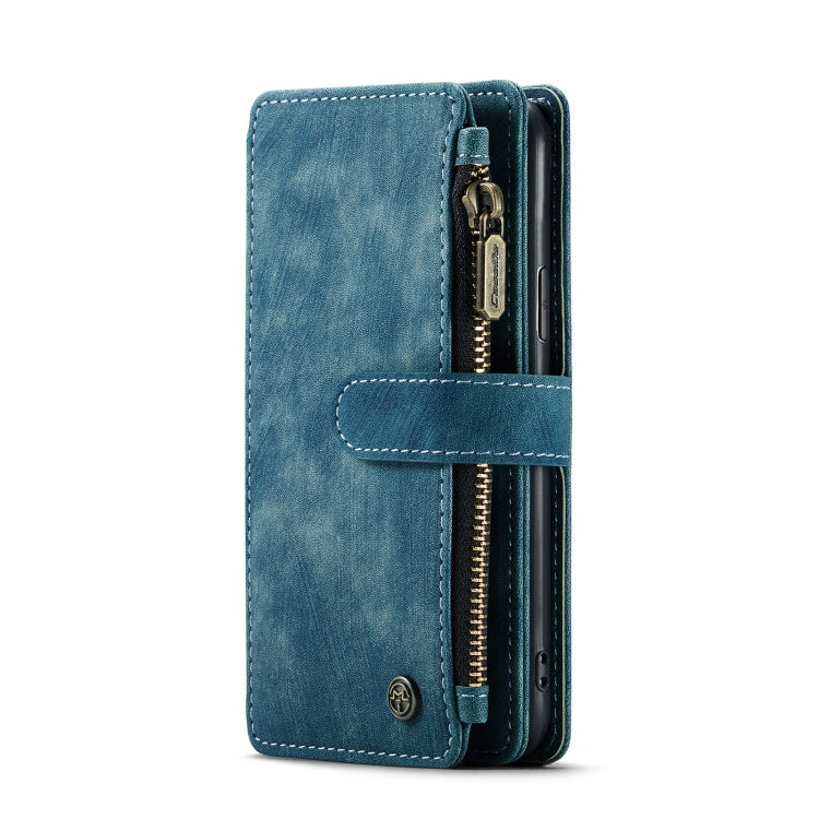 For iPhone 11 Pro CaseMe-C30 PU + TPU Multifunctional Horizontal Flip Leather Case with Holder & Card Slot & Wallet & Zipper Pocket (Blue) - iPhone 11 Pro Cases by CaseMe | Online Shopping UK | buy2fix