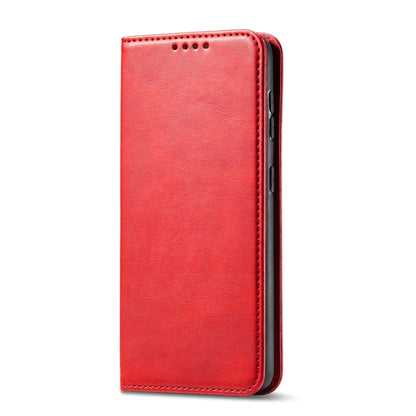 For LG V40 ThinQ Calf Texture Magnetic Horizontal Flip Leather Case with Holder & Card Slots & Wallet(Red) - LG by buy2fix | Online Shopping UK | buy2fix