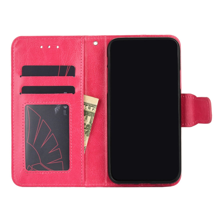 For Doogee X95 Crystal Texture Horizontal Flip Leather Case with Holder & Card Slots & Wallet(Rose Red) - More Brand by buy2fix | Online Shopping UK | buy2fix