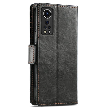 For ZTE Axon 30 5G CaseNeo Business Splicing Dual Magnetic Buckle Horizontal Flip PU Leather Case with Holder & Card Slots & Wallet(Black) - ZTE Cases by buy2fix | Online Shopping UK | buy2fix