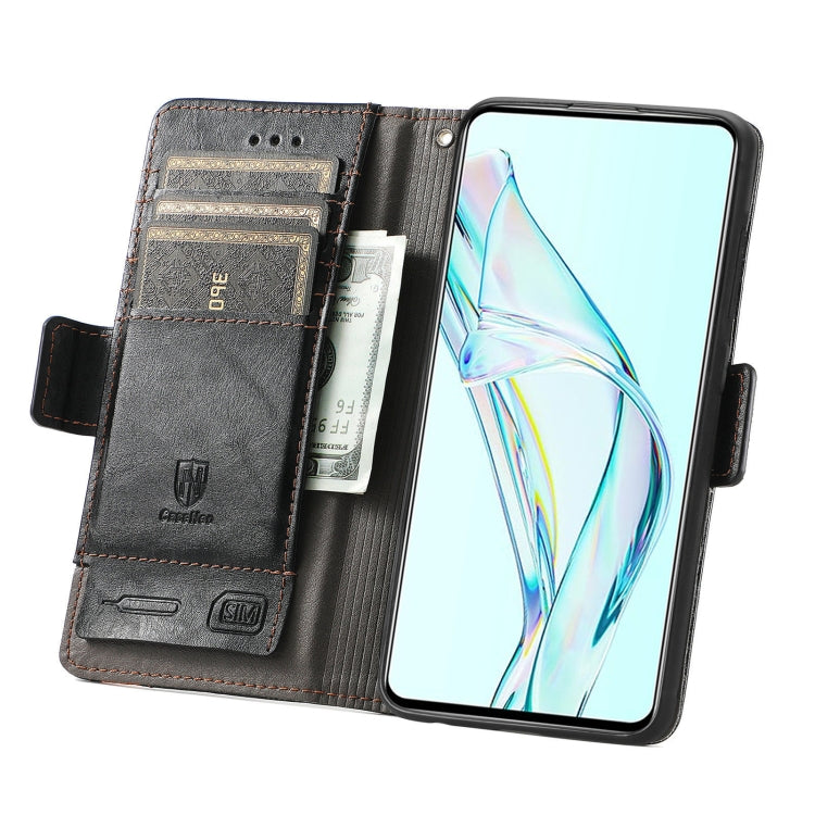 For ZTE Axon 30 5G CaseNeo Business Splicing Dual Magnetic Buckle Horizontal Flip PU Leather Case with Holder & Card Slots & Wallet(Black) - ZTE Cases by buy2fix | Online Shopping UK | buy2fix