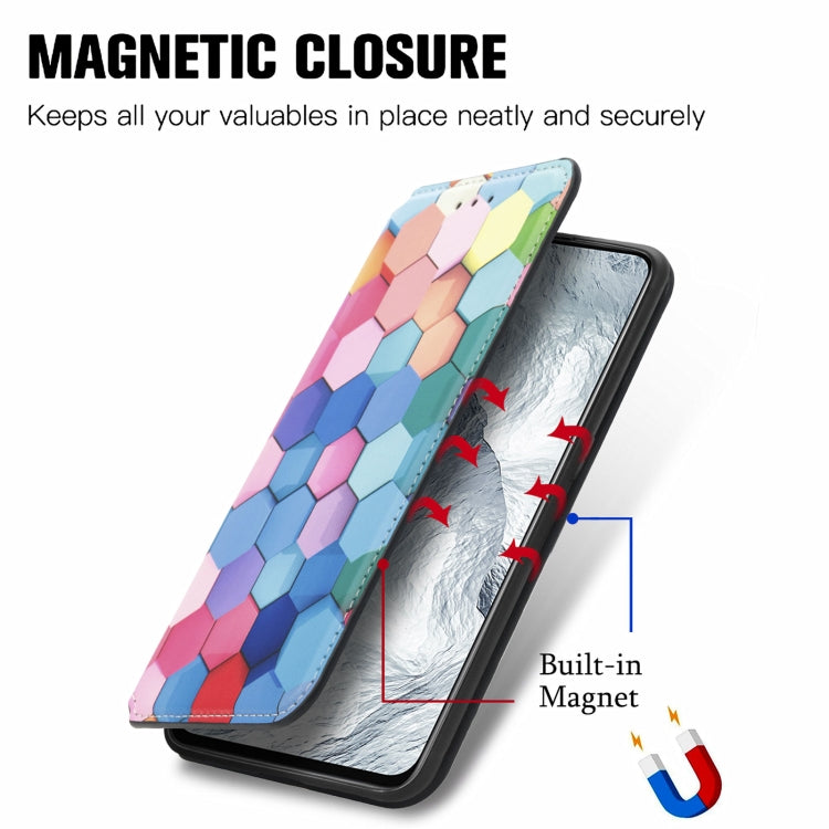 For OPPO Realme GT Master Colorful Magnetic Horizontal Flip PU Leather Case with Holder & Card Slot & Wallet(Colorful Cube) - Realme Cases by buy2fix | Online Shopping UK | buy2fix