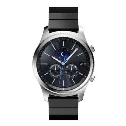 22mm For Huawei Watch 3, 3PRo, GT2, GT 2e, GT 2 Pro, GT One-bead Steel Original Buckle Watch Band(Black) - Watch Bands by buy2fix | Online Shopping UK | buy2fix