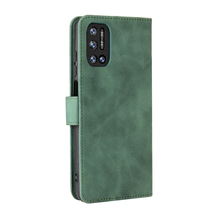 For Doogee N40 Pro Solid Color Skin Feel Magnetic Buckle Horizontal Flip PU Leather Case with Holder & Card Slots & Wallet(Green) - More Brand by buy2fix | Online Shopping UK | buy2fix