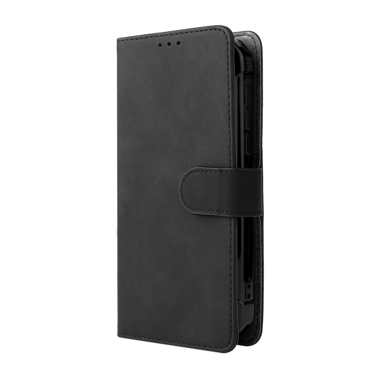 For Doogee S59 / S59 Pro Solid Color Skin Feel Magnetic Buckle Horizontal Flip Calf Texture PU Leather Case with Holder & Card Slots & Wallet(Black) - More Brand by buy2fix | Online Shopping UK | buy2fix