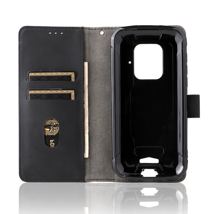 For Doogee S59 / S59 Pro Solid Color Skin Feel Magnetic Buckle Horizontal Flip Calf Texture PU Leather Case with Holder & Card Slots & Wallet(Black) - More Brand by buy2fix | Online Shopping UK | buy2fix