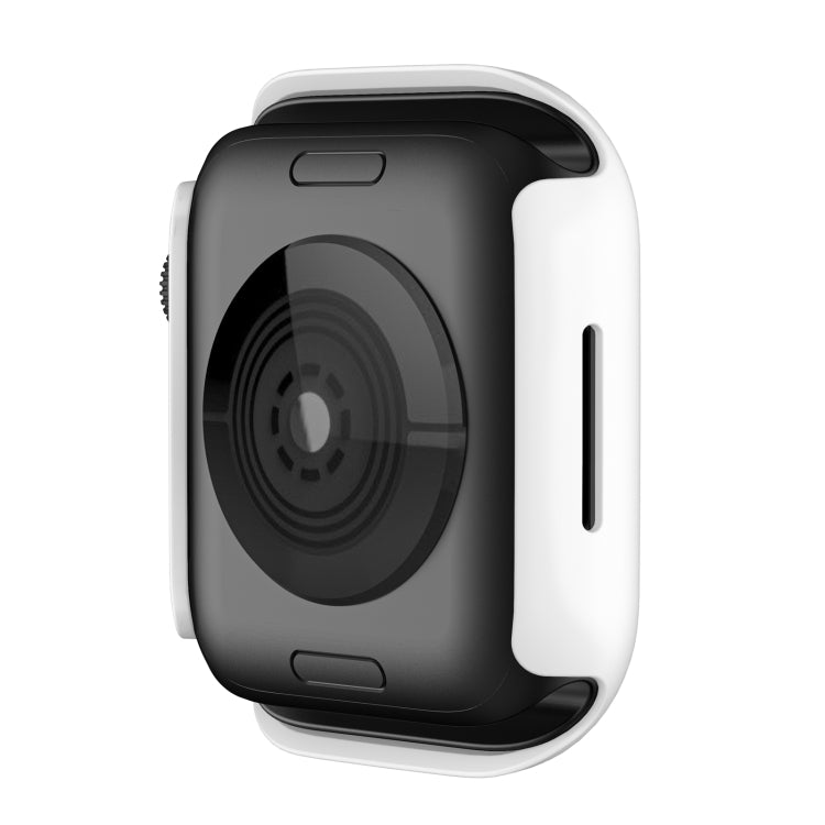 Shockproof TPU Protective Case For Apple Watch Series 9 / 8 / 7 45mm(White) - Watch Cases by buy2fix | Online Shopping UK | buy2fix